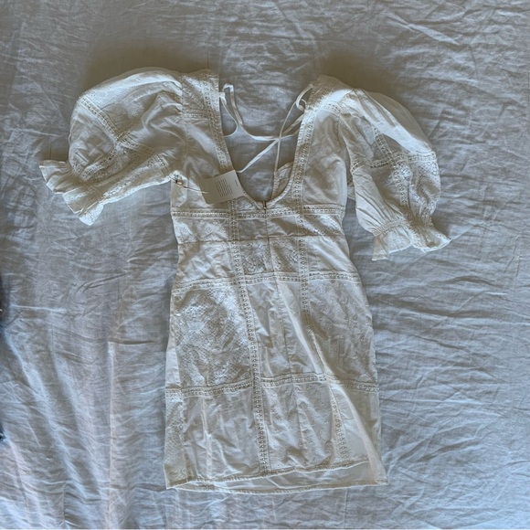 Tularosa Zella Mini Dress in White from Revolve - Picture 3 of 3